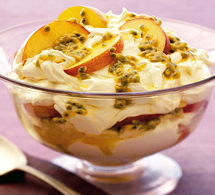 Passion fruit trifle