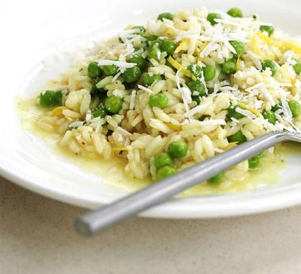 Lemon & pea risotto