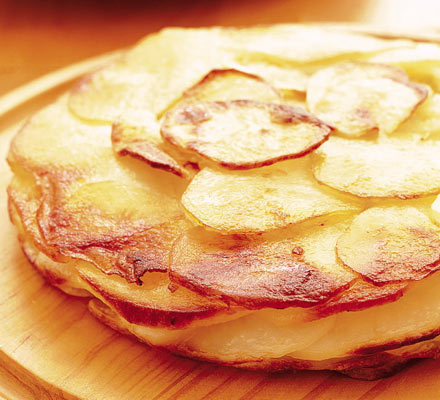 Buttery potato cake