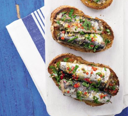Spanish sardines on toast