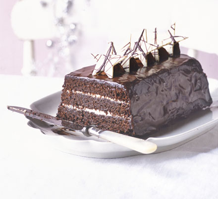 Chocolate truffle star cake