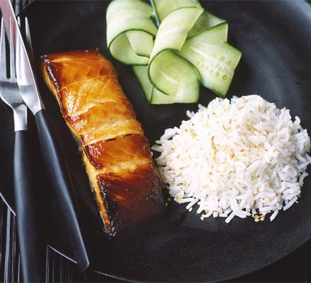 Miso-marinated salmon