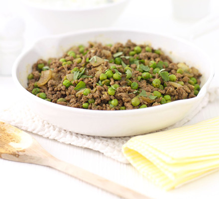 Keema curry & raita