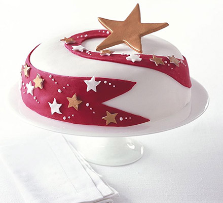 Shooting star celebration cake