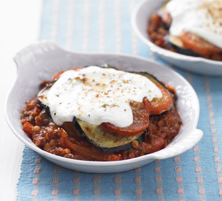 Low-fat moussaka