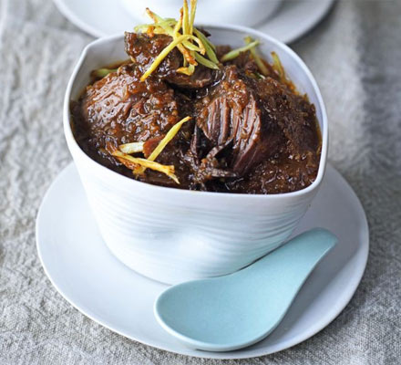Chinese braised beef with ginger