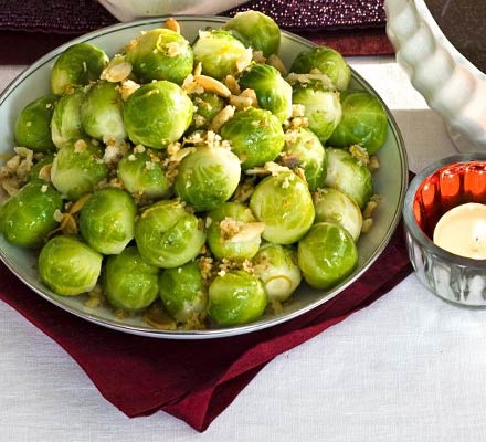 Crisp-topped sprouts