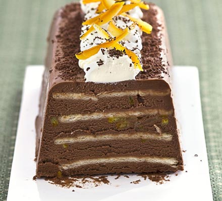 Chocolate orange & Grand Marnier truffle cake