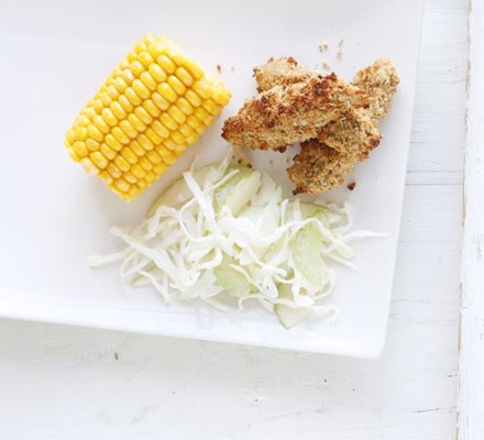 Crispy chicken & apple slaw