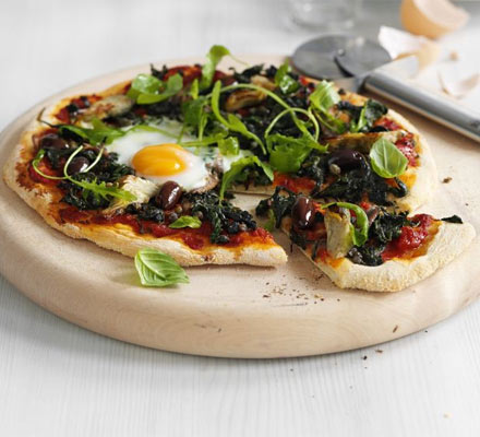 Florentine dairy-free pizza