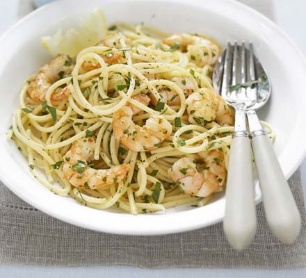Lemon & parsley spaghetti
