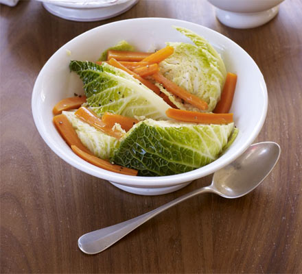 Braised cabbage & carrots