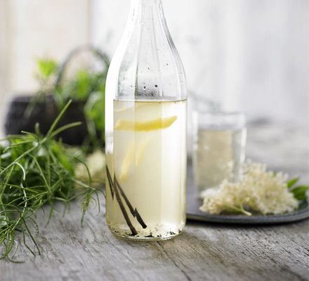 Elderflower, lemon & vanilla cordial