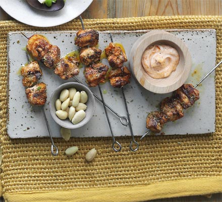 Smoky chicken skewers