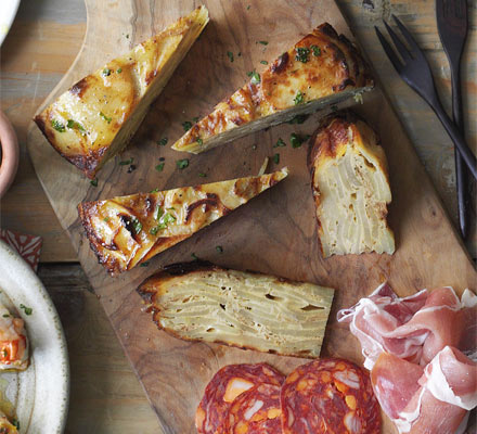 Caramelised onion tortilla