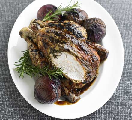 Rosemary & balsamic chicken with roast onions