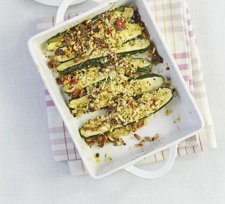 Italian stuffed courgettes