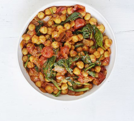 Spinach & chickpea curry