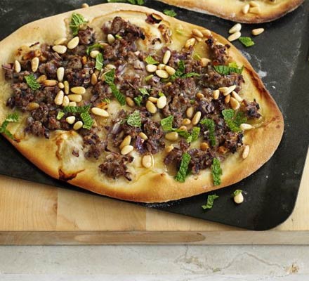 Fragrant lamb flatbreads