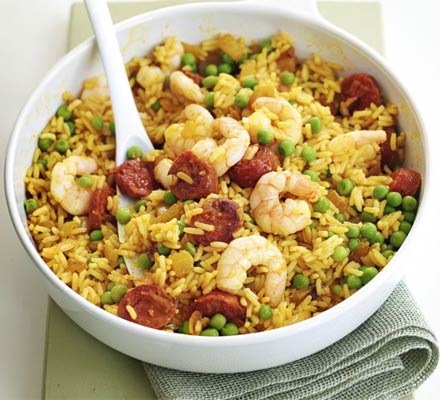 Paella fried rice