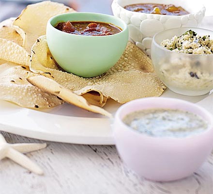 Mint relish & raita