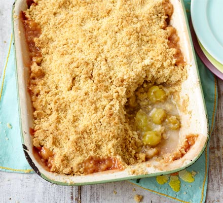 Gooseberry crumble