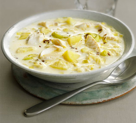 Smoked haddock & cumin chowder