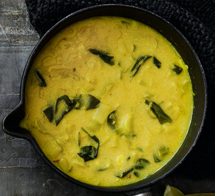 Red lentil & coconut soup