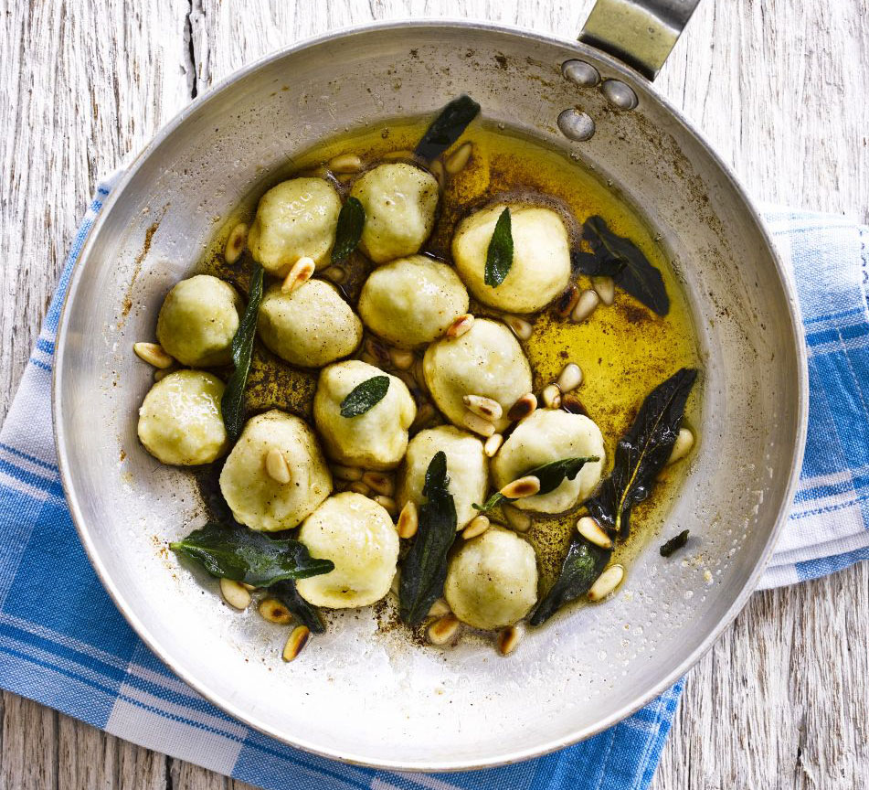 Ricotta gnudi with sage butter