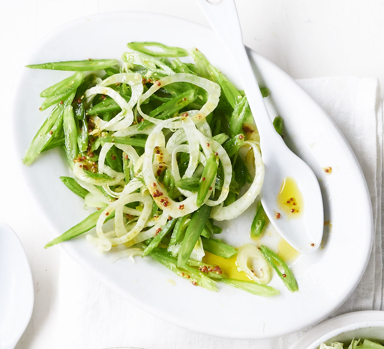 Runner bean & fennel slaw