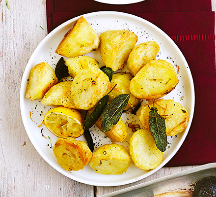 Light-but-lovely lemon & sage roasties