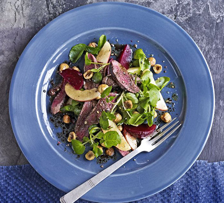 Pigeon & beetroot salad