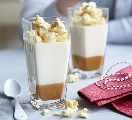 Salted caramel popcorn pots