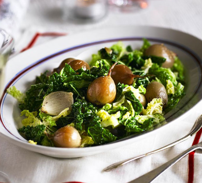 Savoy cabbage with shallots & fennel seeds