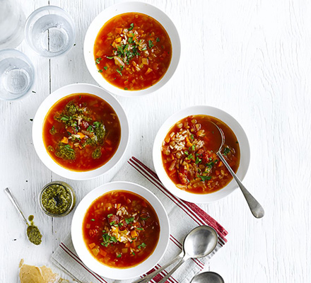 Tomato & rice soup