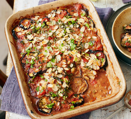 Spiced aubergine bake