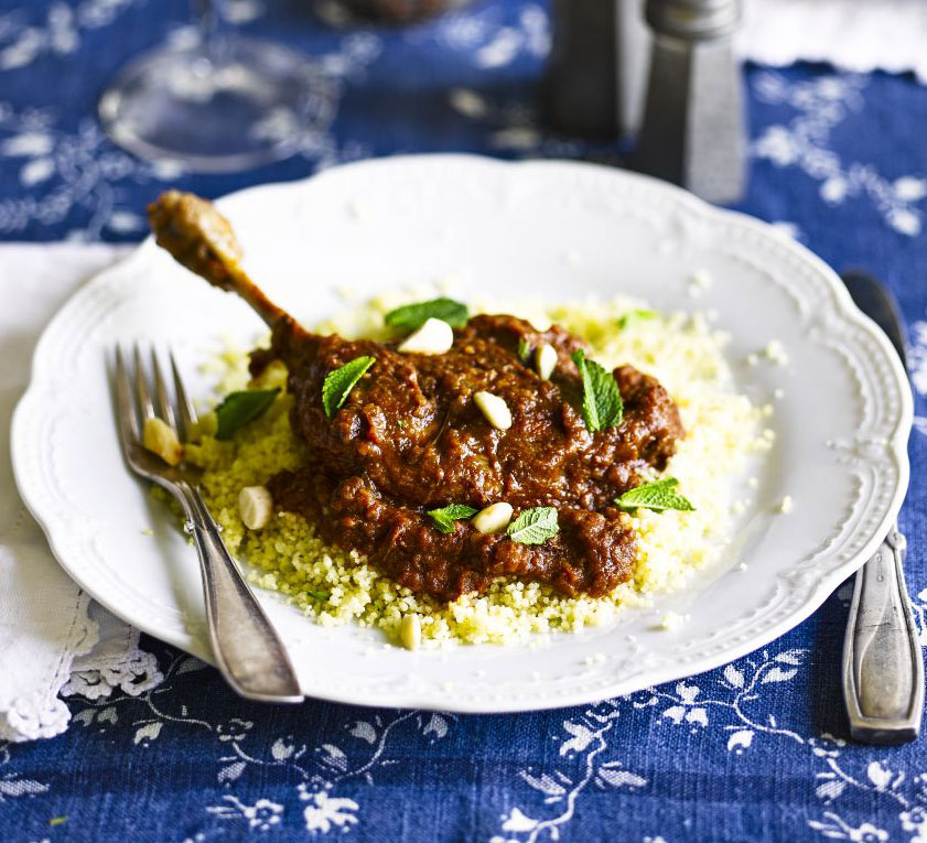 Spiced duck & date tagine