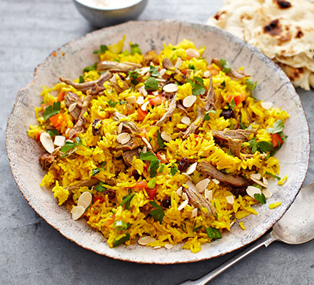 Spiced lamb pilaf