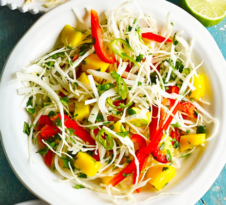 Spicy mango citrus slaw