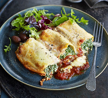 Spinach & nutmeg cannelloni