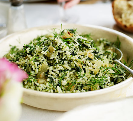 Spinach rice