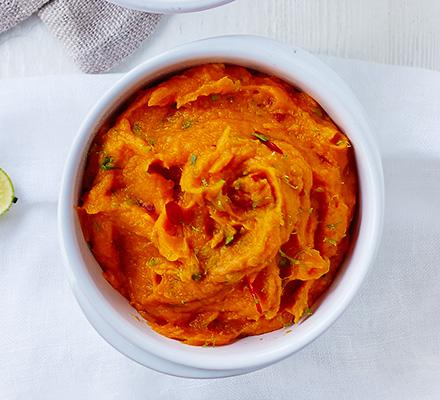 Sweet potato, coconut & chilli mash