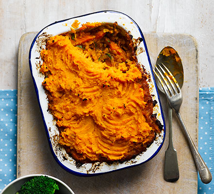 Indian sweet potato & dhal pies