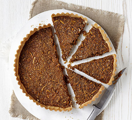 Lighter treacle tart