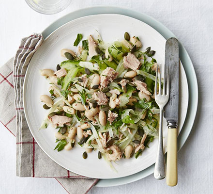 Tuna, fennel & bean salad