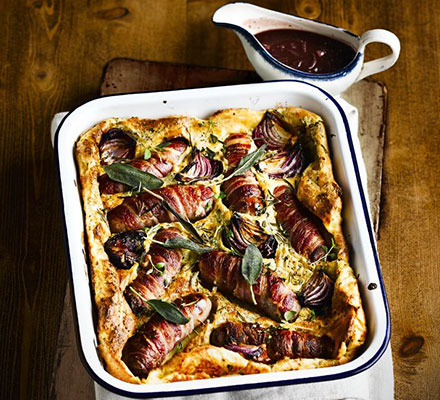 Ultimate toad-in-the-hole with caramelised onion gravy