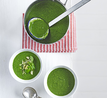 Watercress & artichoke soup