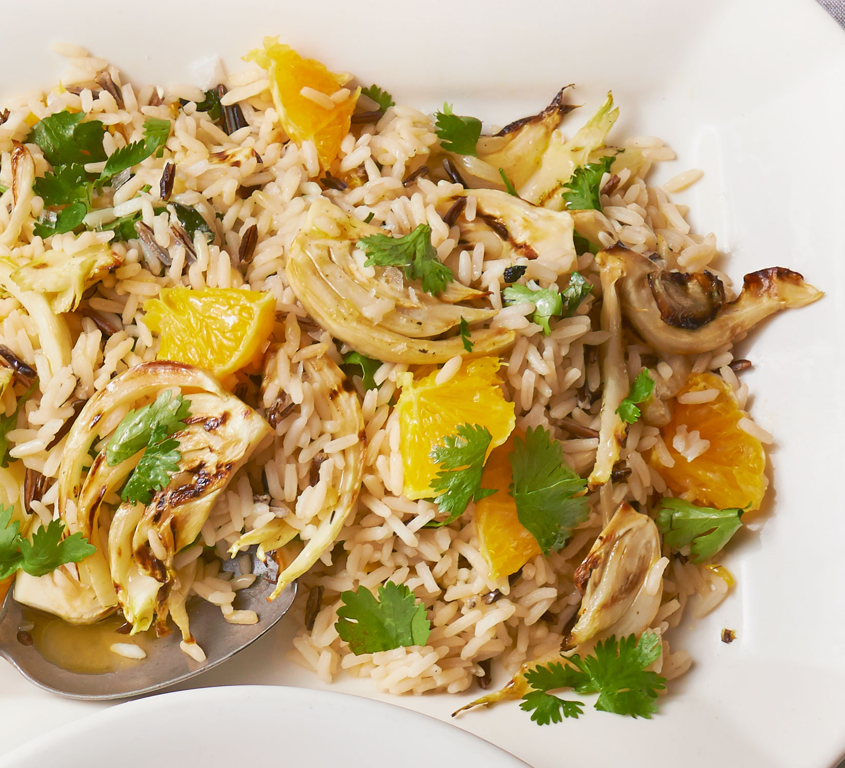 Wild rice with orange & fennel