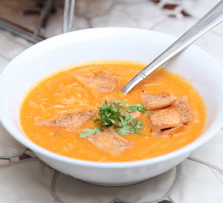 Shorbat addas  (mild lentil soup)