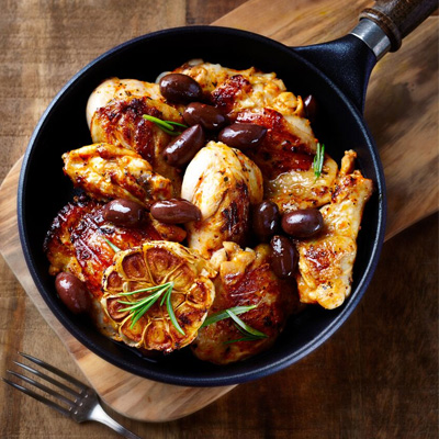 Arabian chicken with lemon and olives